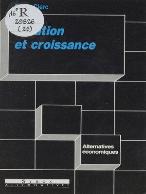 cover image of Inflation et croissance